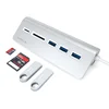 USB-хаб  Satechi USB-C USB Hub & Micro/SD Card Reader серебряный