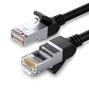 Кабель UGREEN NW101 Cat 6 U/UTP Pure Copper Ethernet Flat Cable, 1м, черный