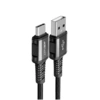 Кабель ACEFAST C1-04 USB-A to USB-C aluminum alloy charging data cable, черный