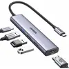 USB-хаб UGREEN CM478 USB-C To HDMI+1xUSB3.0 A+2xUSB2.0 A+PD, серебристый