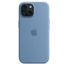 Чехол Apple iPhone 15 Silicone Case MagSafe Winter Blue силиконовый светло-синего цвета