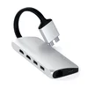USB-хаб  Satechi USB-C Dual Multimedia Adapter, серебряный