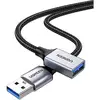 Удлинитель UGREEN USB 3.0 Extension Cable Aluminum Case 1м черный US115