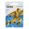 Батарейка алкалиновая Mirex AG12 LR43/6BL