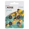 Батарейка литиевая Mirex CR1632/4BL