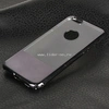 Задняя панель для  iPhone7/8 Пластик/вырез под логотип В ПОЛОСКУ (черная)