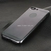 Задняя панель для iPhone7 Plus/8 Plus Силикон металлик2 с вырезом под логотип (черная)