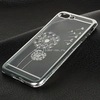 Задняя панель для iPhone7 Plus/8 Plus Силикон со стразами Одуванчик (серебро)