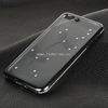 Задняя панель для iPhone7 Plus/8 Plus Силикон со стразами Стрекоза (черная)