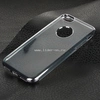 Задняя панель для  iPhone7/8 Силикон с окантовкой/вырез под логотип (черная)