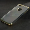 Задняя панель для iPhone7 Plus/8 Plus Силикон с окантовкой/вырез под логотип (золото)