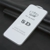 Защитное стекло  на экран для iPhone 12/12 Pro (6,1")  5-10D (без упаковки) черное