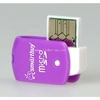 Картридер Smartbuy (SBR-706-F) для Micro SD (фиолетовый)