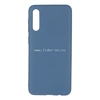 Задняя панель для Samsung Galaxy  A50/A30S/A50S Силикон матовый (синяя)