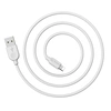 USB кабель для iPhone 5/6/6Plus/7/7Plus 8 pin 1.0м BOROFONE BX14 (белый) 2.4A