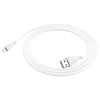 USB кабель для iPhone 5/6/6Plus/7/7Plus 8 pin 1.0м HOCO X61 силиконовый (белый) 2.4A