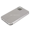 Чехол-книжка для iPhone 11 (6.1") Brauffen (горизонтальный флип) серебро (пакет)