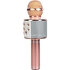 Колонка-микрофон (WS-858/C-335) Bluetooth/USB/micro SD/караоке (розовое золото)