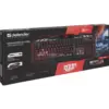 Клавиатура DEFENDER проводная Doom Keeper GK-100DL игровая; 3-х цветная подсветка (черная)