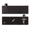 Клавиатура для ноутбука Asus G771, N551, GL552 Series. Плоский Enter. Черная, без рамки. С подсветкой. PN: 0KNB0-662CUS00.