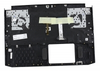 Клавиатура для ноутбука Acer Nitro 5 AN515-55 топкейс черный, клавиши черные с подсветкой / УЦЕНКА