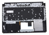 Клавиатура для ноутбука ASUS FX505DY топкейс черный, клавиши черные с подсветкой
