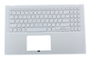 Клавиатура для ноутбука ASUS X512UF топкейс серебристый, клавиши серебристые
