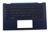 Клавиатура для ноутбука ASUS UX362FA топкейс синий, клавиши синие с подсветкой