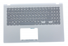Клавиатура для ноутбука ASUS X509FA топкейс серебристый, клавиши серые