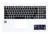Клавиатура для ноутбука Б/У ASUS P553M топкейс белый, клавиши черные