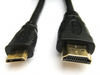 Кабель HDMI <-> mini-HDMI (соединительный, 1.8 метра, 24K GOLD) BaseLevel черный