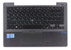 Клавиатура для ноутбука Б/У ASUS BU201LA топкейс серый, клавиши черные с подсветкой, без тачпада