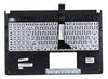 Клавиатура для ноутбука ASUS X501U топкейс розовый, клавиши черные