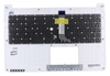 Клавиатура для ноутбука ASUS X502CA топкейс белый, клавиши черные