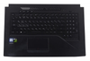 Клавиатура для ноутбука Б/У ASUS GL703GM топкейс черный, клавиши черные, с подсветкой и тачпадом