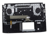 Клавиатура для ноутбука Б/У ASUS GL503VM топкейс черный, клавиши черные, с подсветкой / дефект