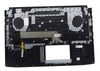 Клавиатура для ноутбука Б/У ASUS GL503VM топкейс черный, клавиши черные, с подсветкой