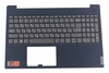 Клавиатура для ноутбука Б/У Lenovo S340-15IWL топкейс темно-синий, клавиши серые, без тачпада ДЕФЕКТ