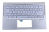 Клавиатура для ноутбука ASUS UX431FAC топкейс синий, клавиши синие с подсветкой, без тачпада