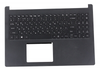 Клавиатура для ноутбука Acer Extensa EX215-31 топкейс черный, клавиши черные, без тачпада