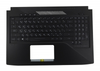 Клавиатура для ноутбука ASUS GL503VM топкейс черный, клавиши черные, с подсветкой