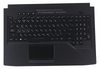 Клавиатура для ноутбука ASUS GL503VS топкейс черный, клавиши черные, с подсветкой