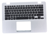 Клавиатура для ноутбука ASUS X405UQ топкейс серебристый, клавиши черные