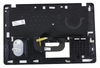 Клавиатура для ноутбука ASUS X705UN топкейс серебристый, клавиши черные, с подсветкой