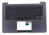 Клавиатура для ноутбука ASUS UX430UA топкейс сиреневый, клавиши черные, с подсветкой