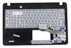 Клавиатура для ноутбука ASUS X540YA топкейс серо-синий, клавиши черные
