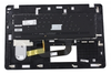 Клавиатура для ноутбука ASUS X705FD топкейс серебристый, клавиши черные, с подсветкой