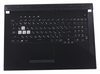 Клавиатура для ноутбука ASUS G731GT топкейс черный, клавиши черные с подсветкой