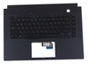 Клавиатура для ноутбука ASUS GU502LW топкейс черный, клавиши черные с подсветкой