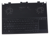 Клавиатура для ноутбука ASUS GX531GW топкейс черный, клавиши черные с подсветкой RGB АНГЛИЙСКАЯ